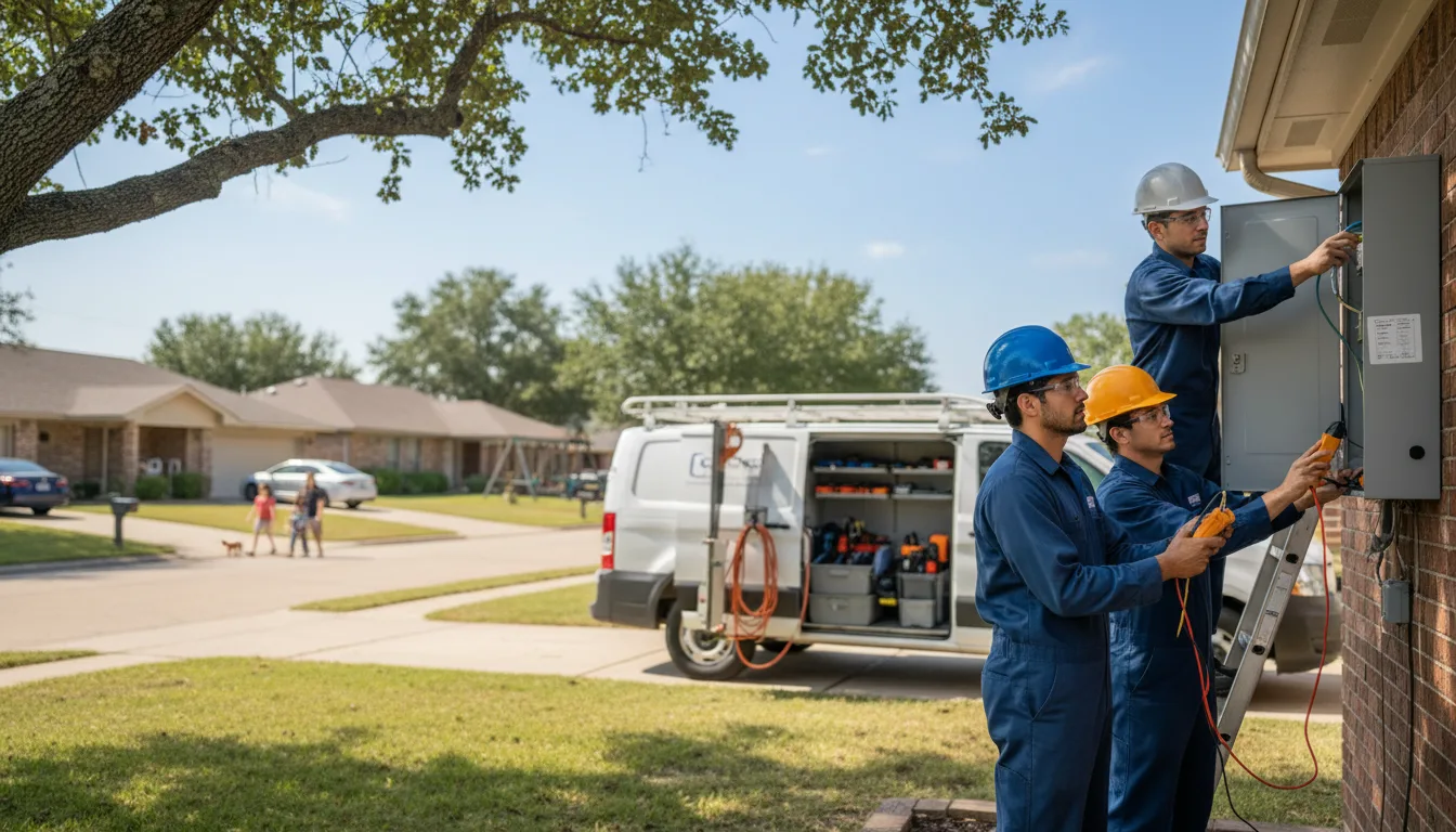 Certified electrician providing emergency electrical services in Bruce, MS